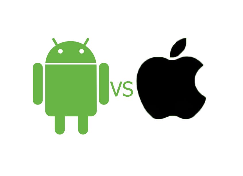 logo android dan iphone