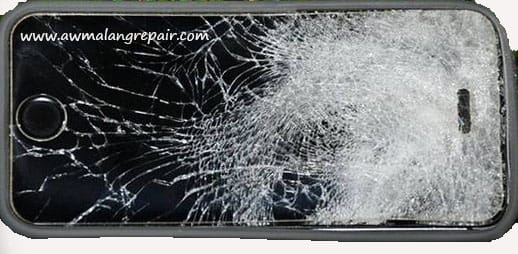 lcd iphone rusak