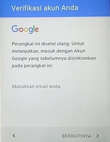 unlock google akun